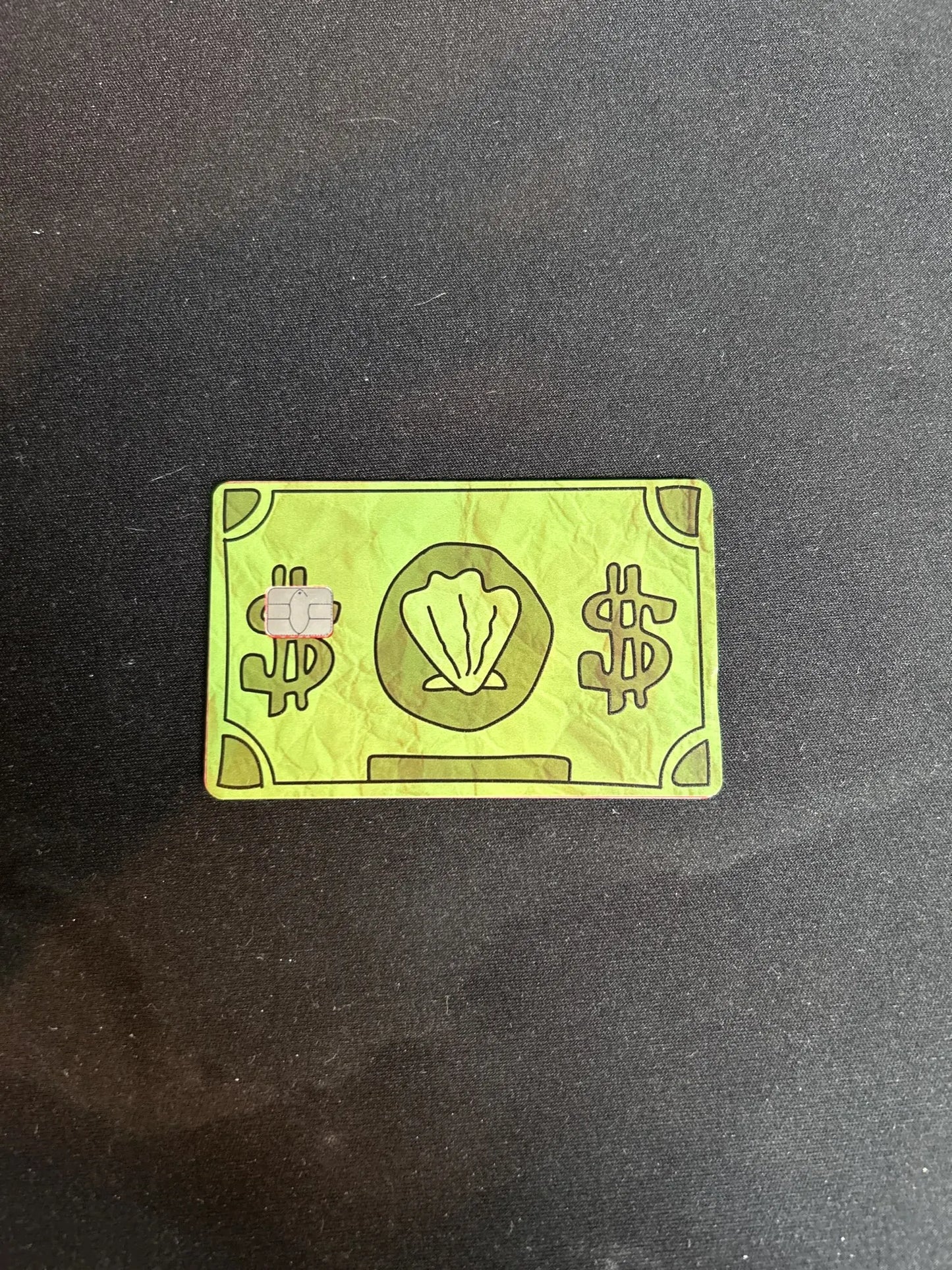 spongebob money credit card sticker